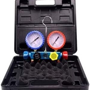 Analizador 4 valvulas analogico manometros diam. 80 R32/R407C/R410A