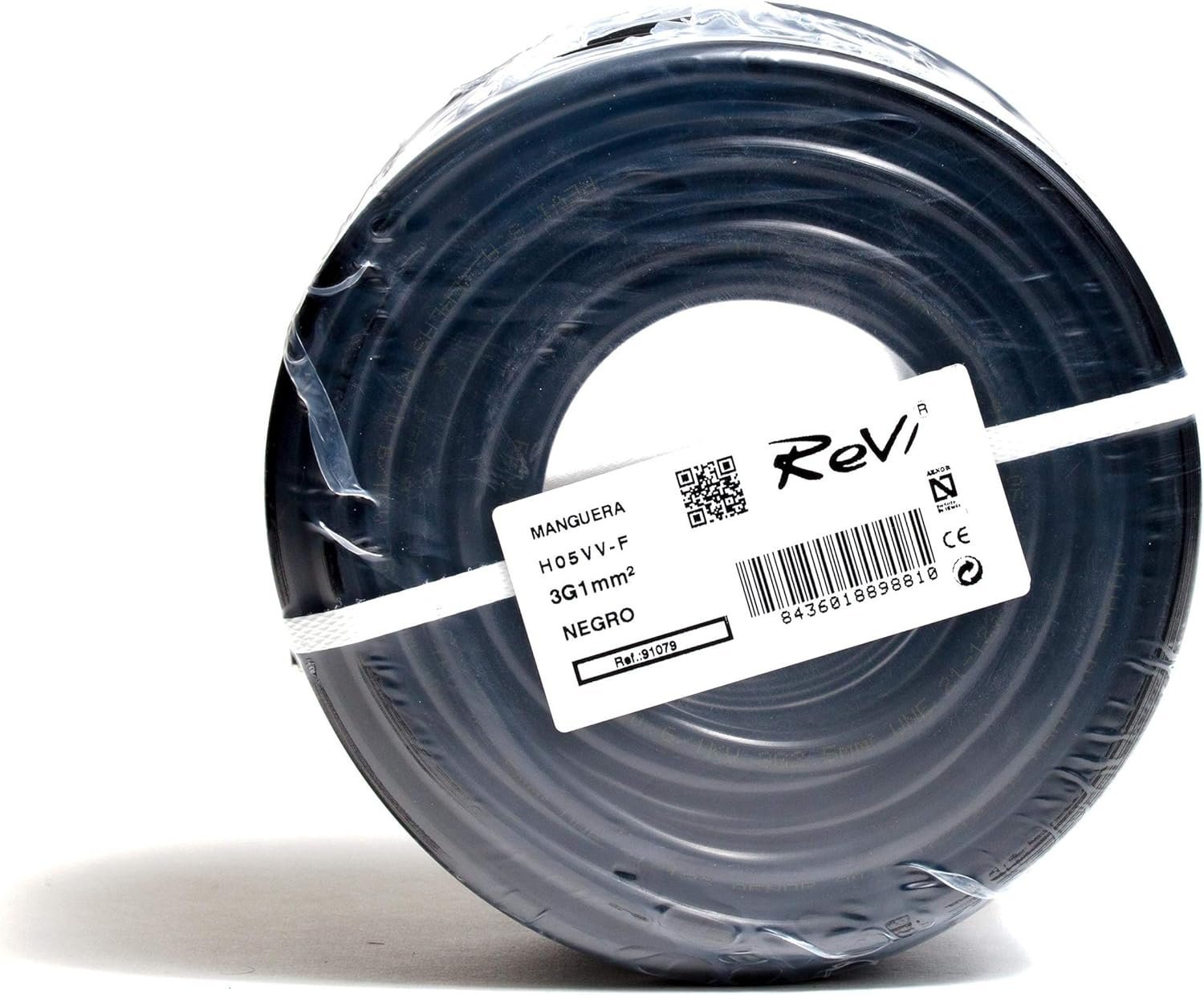 Cable H05VV-F Manguera 3x1mm 100m (Negro)