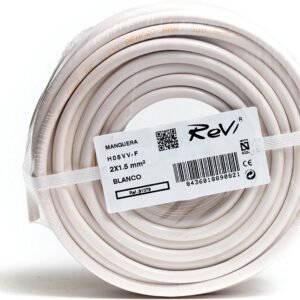 Cable H05VV-F Manguera 2x1,5mm 100m (Blanco)