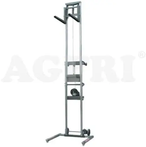 CARRETILLA ELEVADORA MANUAL DE ALUMINIO. Altura máxima: 3.67 metros y Carga máxima elevable 160 kilos. - Imagen 5