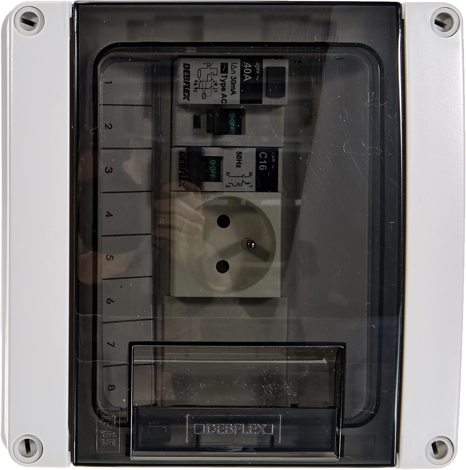 Debflex 707693 - Cuadro eléctrico (con disyuntor, interruptor diferencial y enchufe 2P+T) - Imagen 2