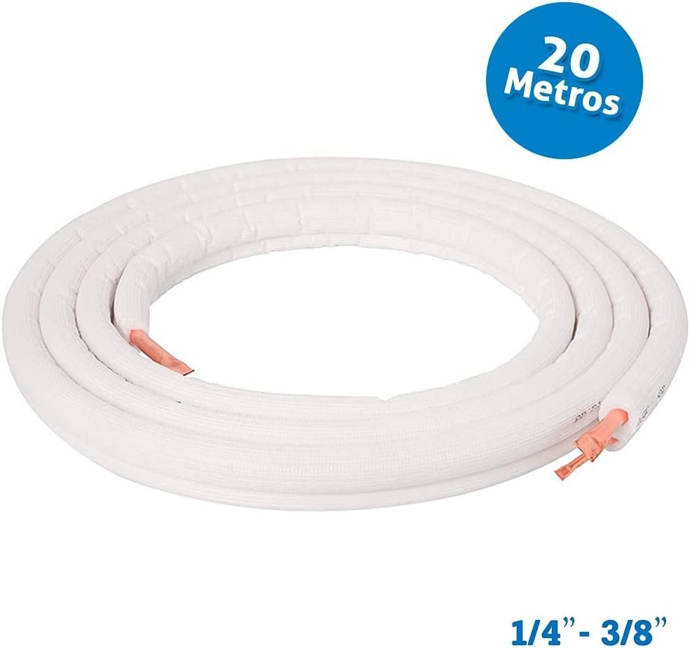 Tuberia de cobre aislado 1/4 3/8 20 mts - Imagen 2