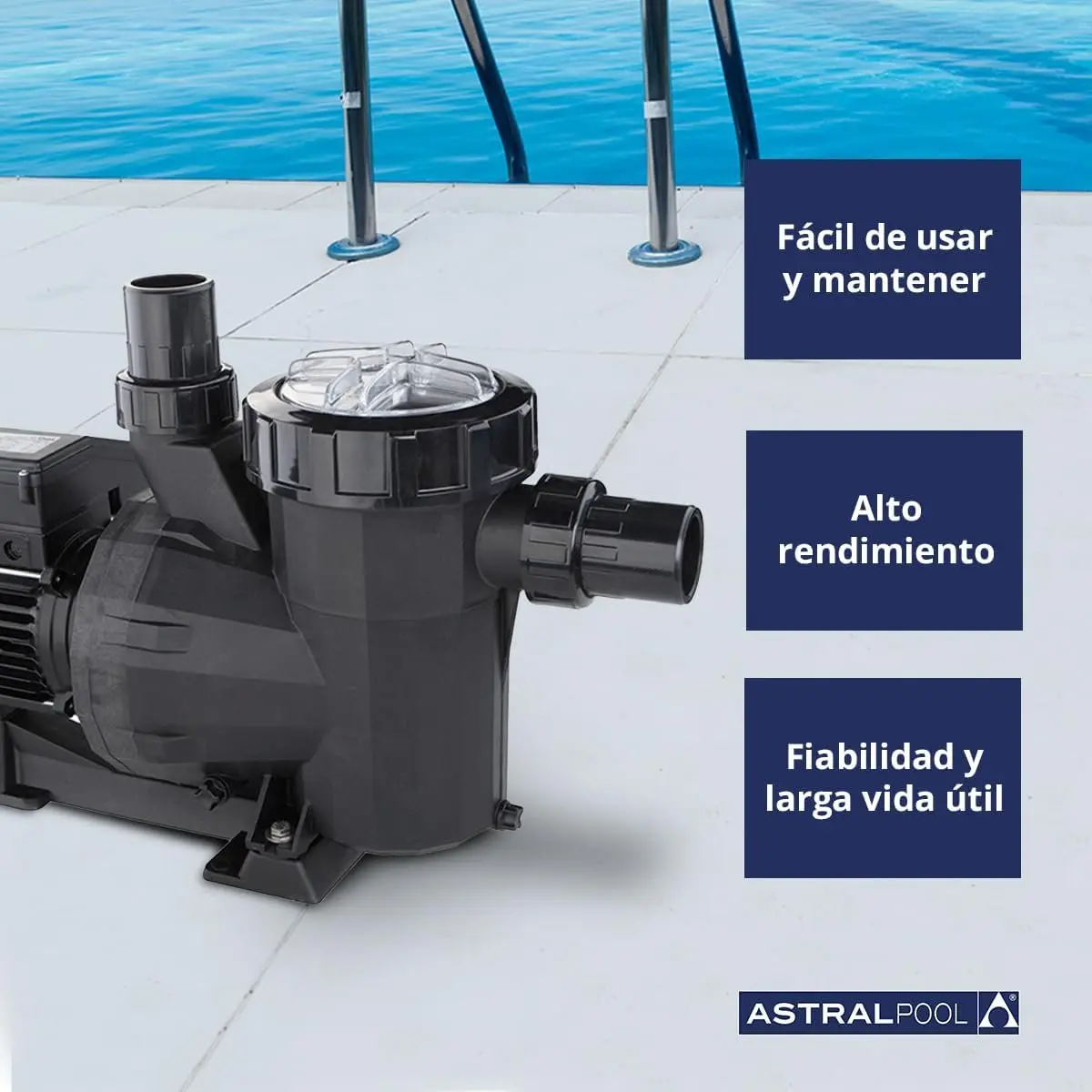 Bomba piscina – Victoria Plus – 0.75 CV – Mono – Astralpool - Imagen 2