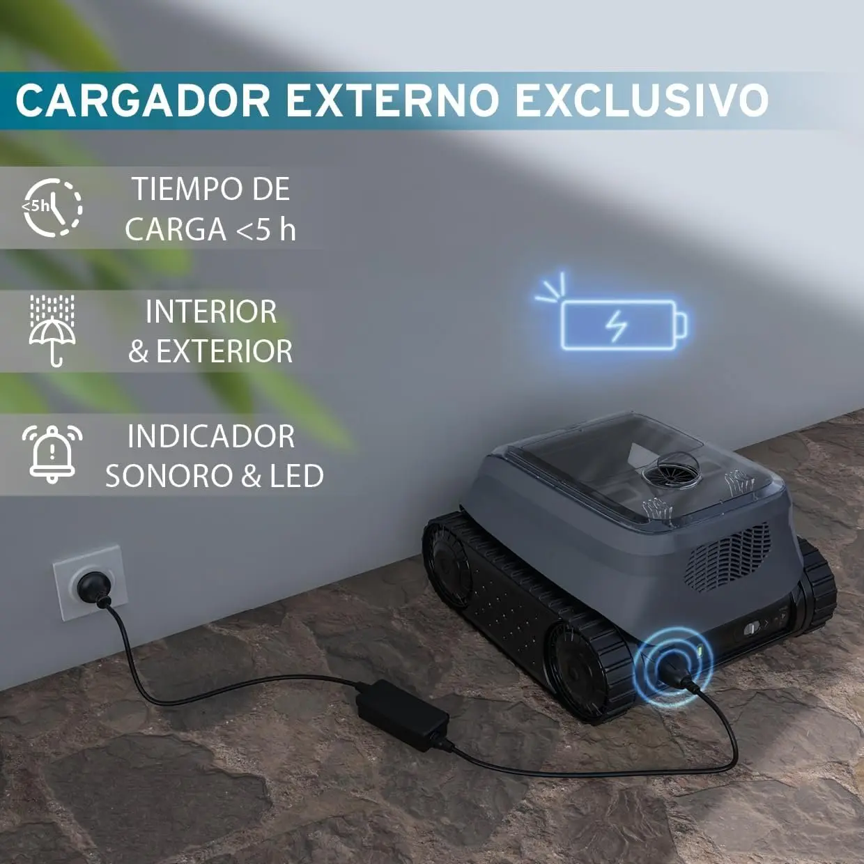 Zodiac Freedom of 42 iQ limpiafondos sin Cable para Piscinas de hasta 10x5m, Limpia Fondo, Paredes y Linea de flotación. Robot Batería de Litio y conectividad Mediante App iAqualink - Imagen 5