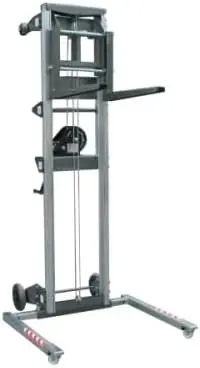CARRETILLA ELEVADORA MANUAL DE ALUMINIO. Altura máxima: 3.67 metros y Carga máxima elevable 160 kilos. - Imagen 2