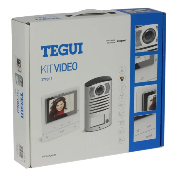 Kit vídeo 1 vivienda 2 hilos, placa LÍNEA 2000 y monitor manos libres Classe 100 básico