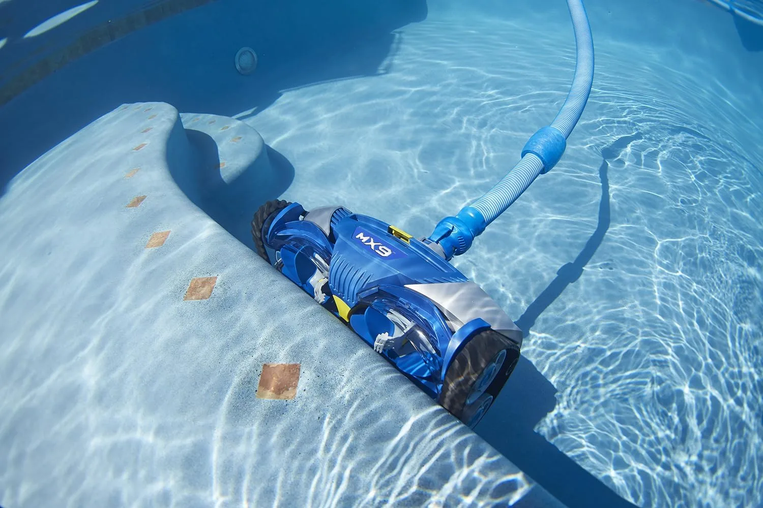 Zodiac - Detergente idraulico per piscina MX9, fondo e pareti, aspirazione meccanica, turbina di aspirazione per piscina, 12 x 6 metri max - Imagen 2
