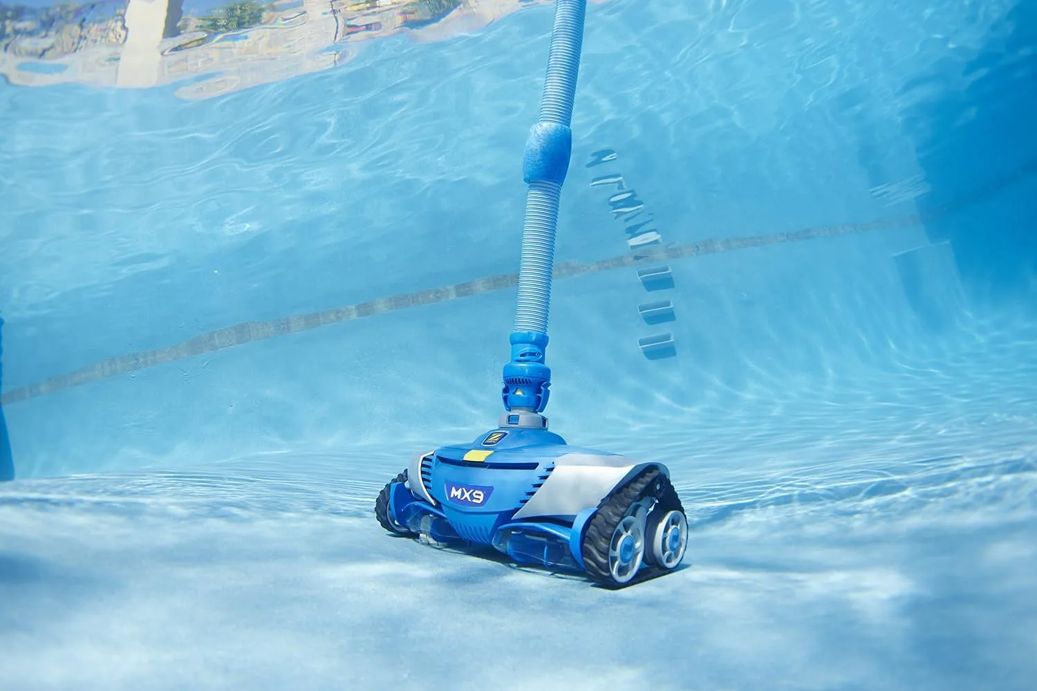 Zodiac - Detergente idraulico per piscina MX9, fondo e pareti, aspirazione meccanica, turbina di aspirazione per piscina, 12 x 6 metri max - Imagen 6
