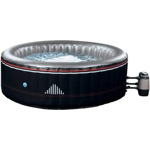 NETSPA - SPA Hinchable Montana Redonda SP-MTA165D - 6 plazas 204 x 70 cm - Compatible Interior/Exterior - Triple Función de Masaje/calefacción/filtración - Motor Inteligente y económico