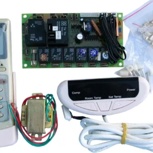 Electrónica Universal de Reemplazo para Máquinas de Aire Acondicionado, 6 Relés, Receptor Externo, Motor 3 Bobinas, Auto-Arranque