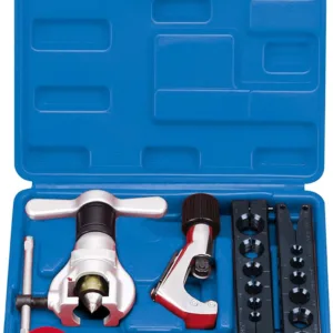 Kit de Herramientas para Refrigeración, Abocardador Excéntrico tipo Carraca 1/4" a 3/4", Cortatubos CT274 3-28mm, Escariador BT208