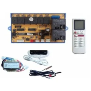 Electrónica Universal de Reemplazo para Máquinas, 6 Relés, Receptor Externo, Motores 3 Bobinas, Auto-arranque, 15 Unidades