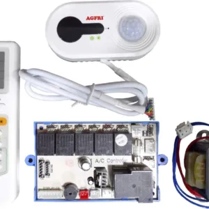 Electrónica Universal de Reemplazo con Función PIR, 6 Relés, Receptor Externo con Display, Auto-arranque, para Motores de 3 Bobinas, Incluye Capacitador