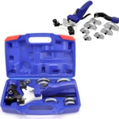 Doblador de Tubos Portátil 90º, Matriz dobladora de aleacion de aluminio, Con caja de proteccion, Ergonómico, para Tubos 1/4" 5/16" 3/8" 1/2" (5-12mm) Especialmente diseñado para diámetros de tubería