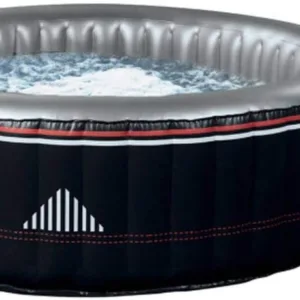 NETSPA - SPA Hinchable Montana Redonda SP-MTA165D - 6 plazas 204 x 70 cm - Compatible Interior/Exterior - Triple Función de Masaje/calefacción/filtración - Motor Inteligente y económico