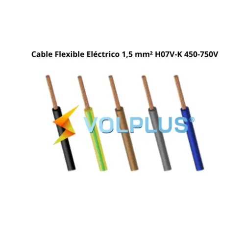 Cable Flexible Eléctrico 1,5 mm² H07V-K 450-750V