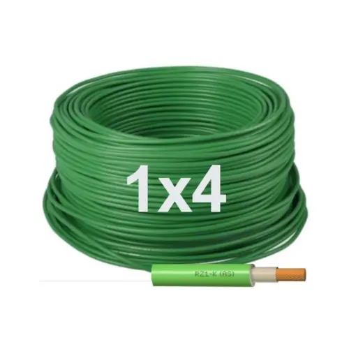 Manguera cable flexible 1x4 Libre halógenos Unipolar RZ1-K 0,6/1KV