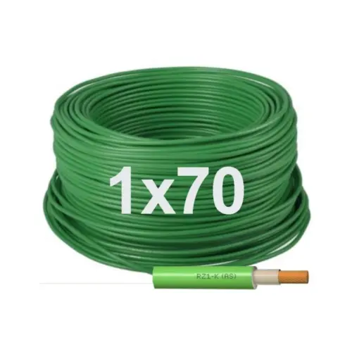 Manguera cable flexible 1x70 Libre halógenos Unipolar RZ1-K 0,6/1KV