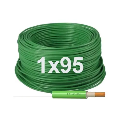 Manguera eléctrica Unipolar 1x95 mm Libre halógenos RZ1-K 1000V.