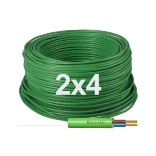 Manguera Eléctrica Flexible 2x4 Libre de Halógenos RZ1-K