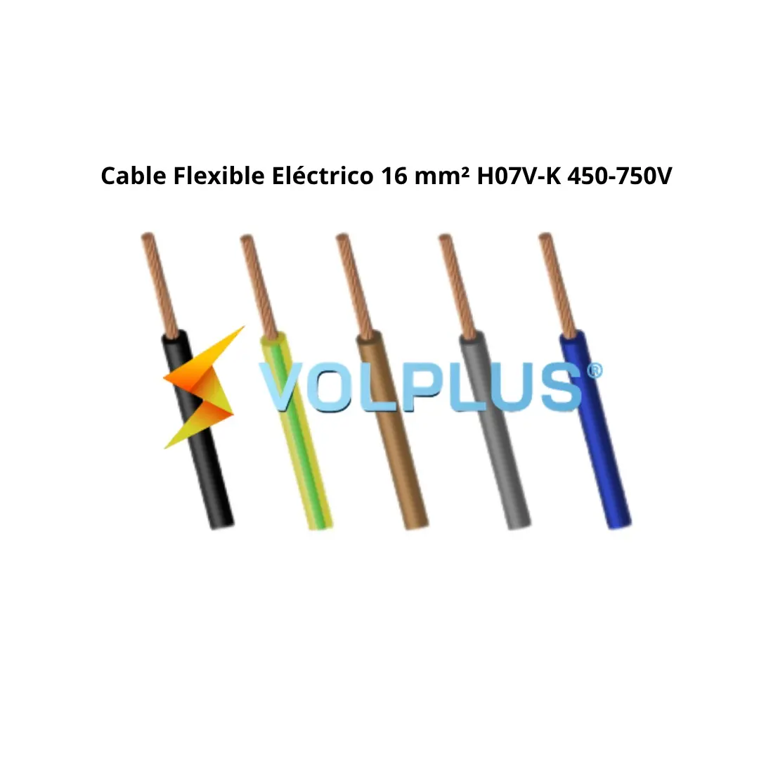 Cable Flexible H07V-K 16 mm² - Hilo para Armario Eléctrico (100 Mts)