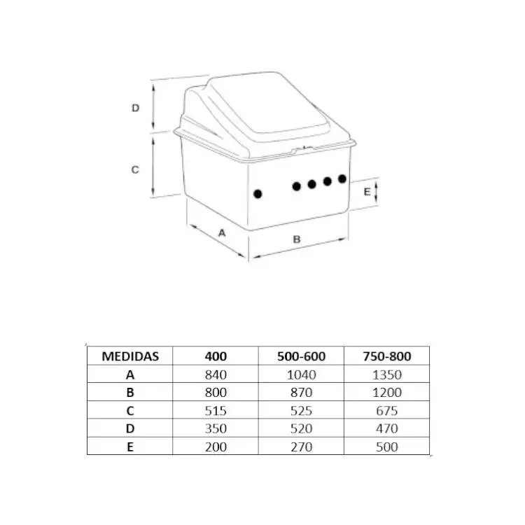 Compacto Caseta semienterrada depuradora piscina 500/0,75cv Belice - Imagen 3