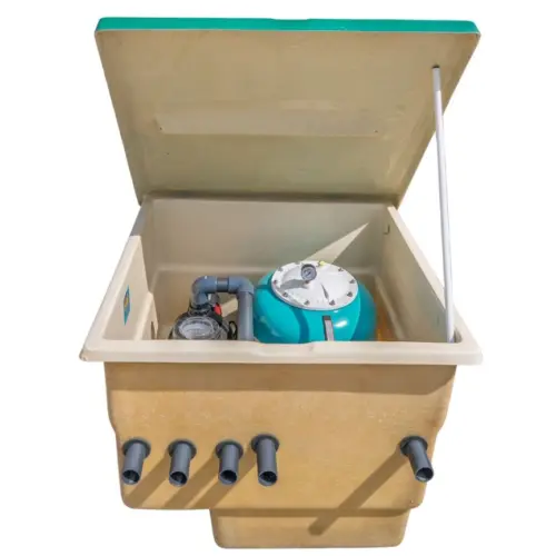 Compacto Caseta Depuradora Piscina Enterrada Coral Alaska 500